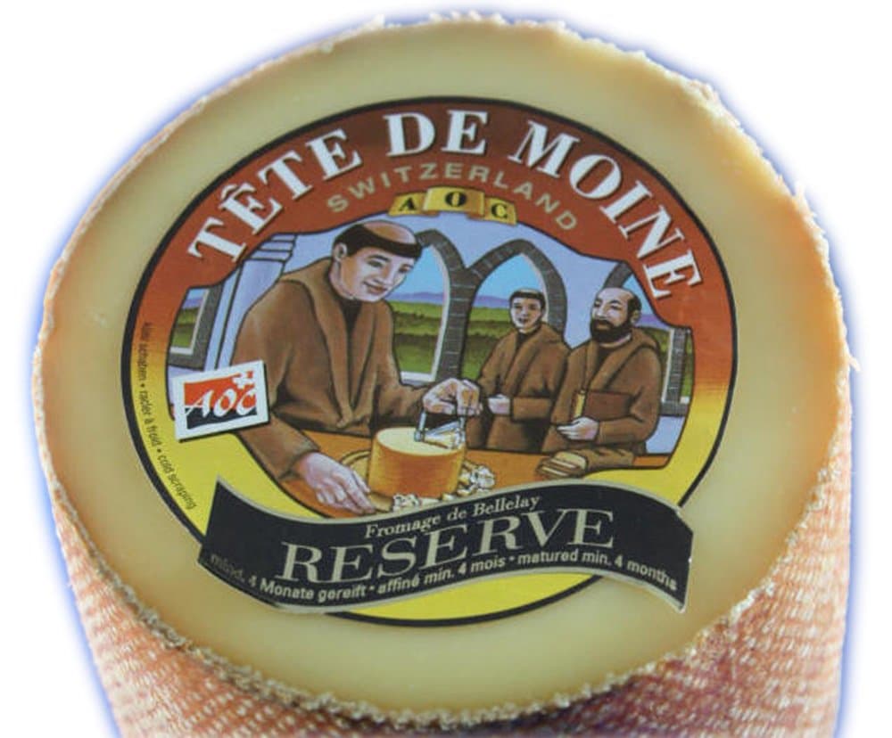 RESERVE Tete de Moine AOP Orig. Schweizer Mönchkopf Käse halber Laib ca. 400 g