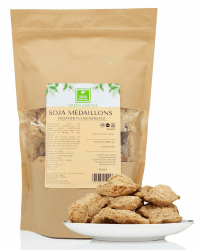 Soja Medaillons von der Grünen Essenz 500g (2*250g) - Veganer Fleischersatz - Soja Nuggets - Vegan Protein - veganes Lebensmittel - Alternative zu Fleisch - vegan Medaillons (500 Gramm) Angebot bei HelloDeals