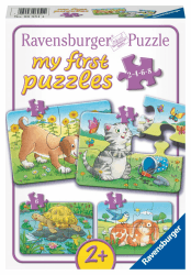 Ravensburger Kinderpuzzle - 06951 Niedliche Haustiere - My First Puzzle mit 2,4,6,8 Teilen - Puzzle für Kinder ab 2 Jahren Single Angebot bei HelloDeals