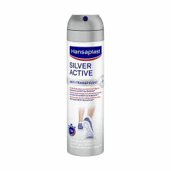 Hansaplast Silver Active Fußspray (150 ml), Fußdeo Anti-Transpirant mit 72 h Schutz vor Fußgeruch und Schweiß, Aktiv-Komplex mit Silber-Ionen Angebot bei HelloDeals