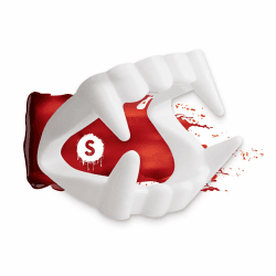 Festicy Vampir Zähne für Kinder 6-12 Jahre I EIN Vampirgebiss für Halloween 2025 I Sicher und kinderfreundlich, ideal für Vampir Kostüme I Vampirzähne Kinder für Halloween Kostüm S (4.5x5.5 cm) Angebot bei HelloDeals