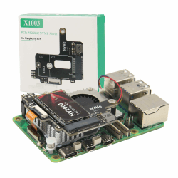 Geekworm X1003 PCIe to M.2 NVMe SSD Pip PCIe Peripheral Board Top for Raspberry Pi 5 & Active Cooler Angebot bei HelloDeals