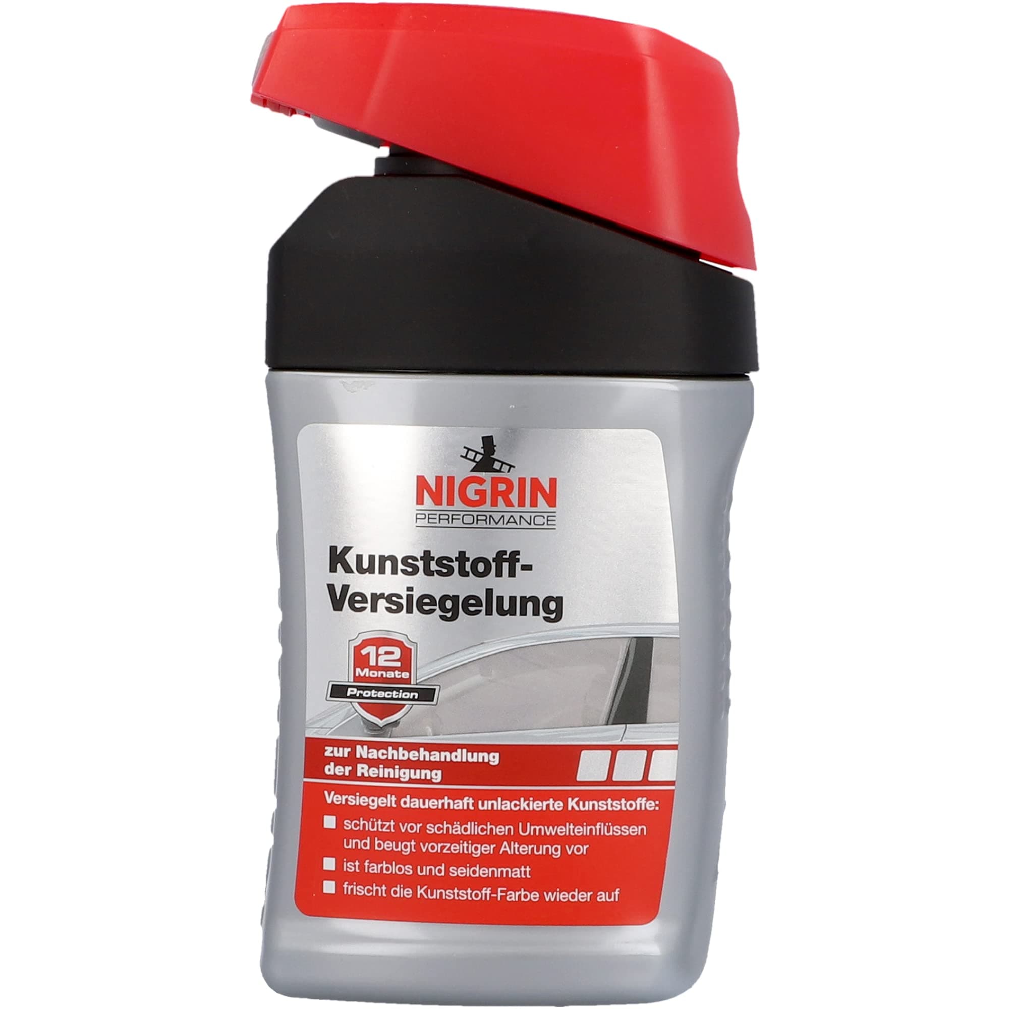 NIGRIN Performance Kunststoff Tiefenversiegelung, für unlackierte Kunststoffe, versieglt dauerhaft, 300 ml Single