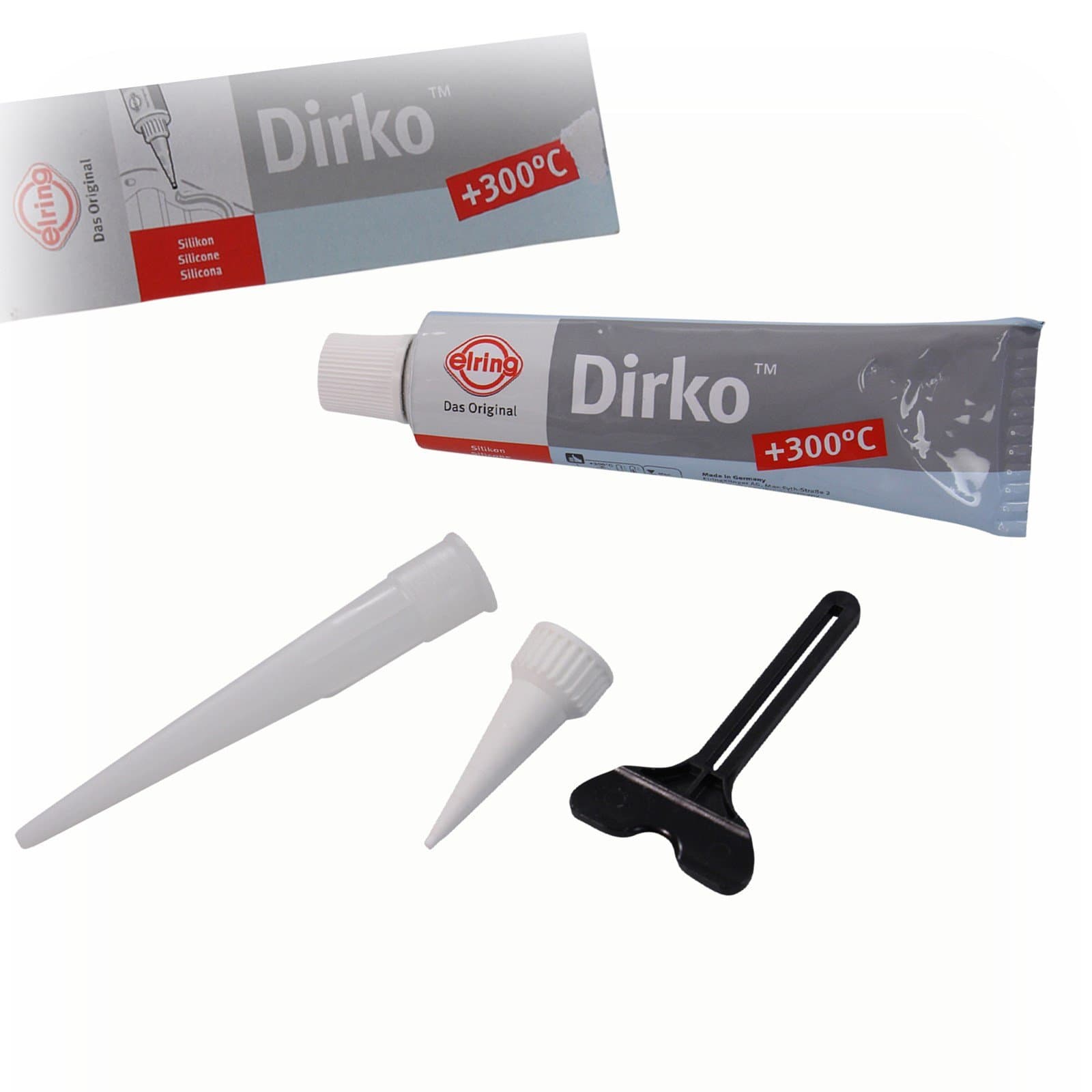 Elring Dirko HT Silikon Grau Spachtelmasse 036.163 Getriebe Motor Dichtung Ölwanne, 1 Tube, 70 ml