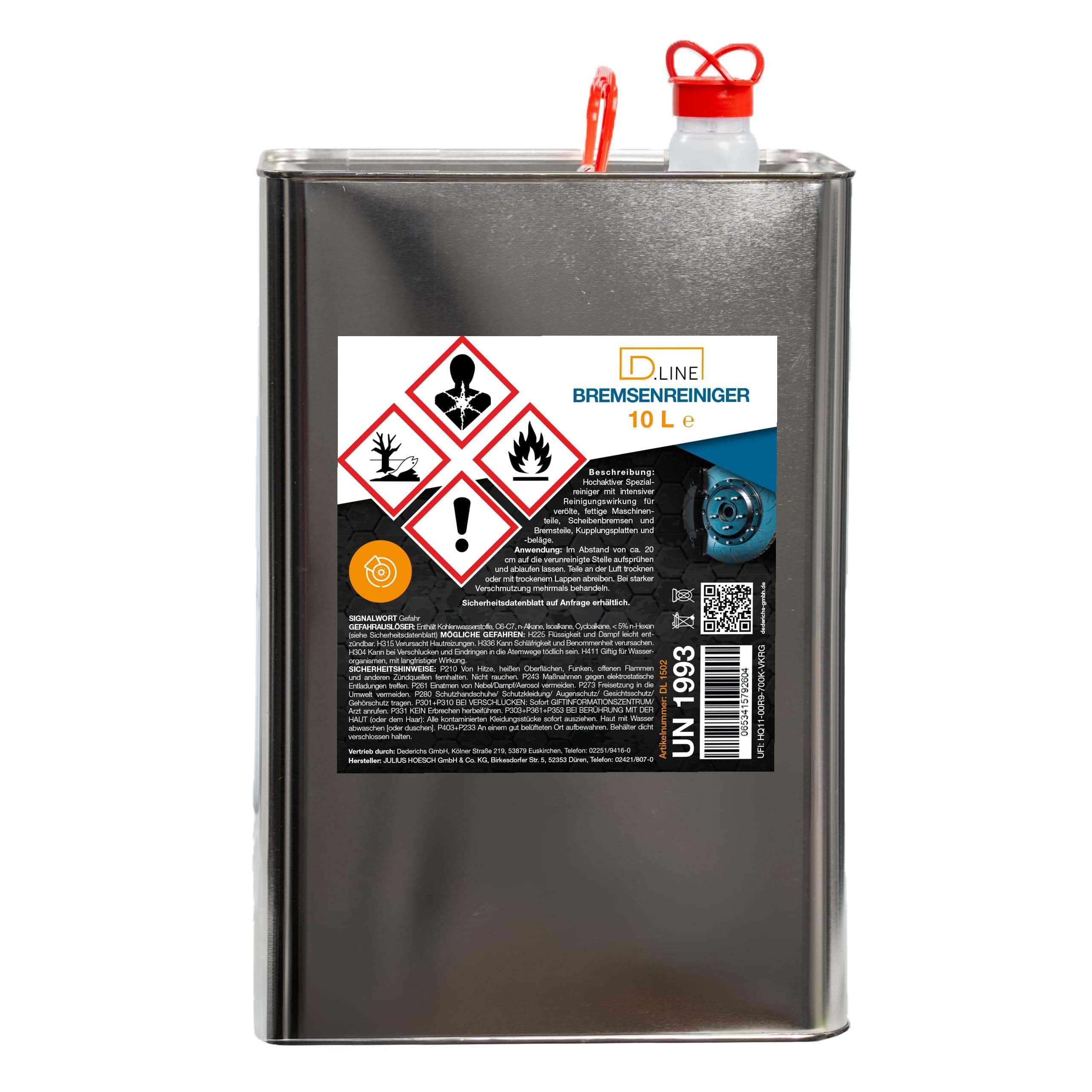 D.LINE Bremsenreiniger 10 Liter Kanister (1)