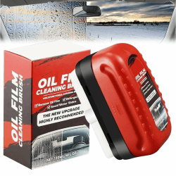 Bukezudang Olabweisende Folie für Autoscheiben, Automotive Oil Film Cleaning Brush, Ölfilm-Entferner für Windschutzscheiben, für Türen, Fenster, Badezimmerglas, Autospiegel, 1 Stück Angebot bei HelloDeals