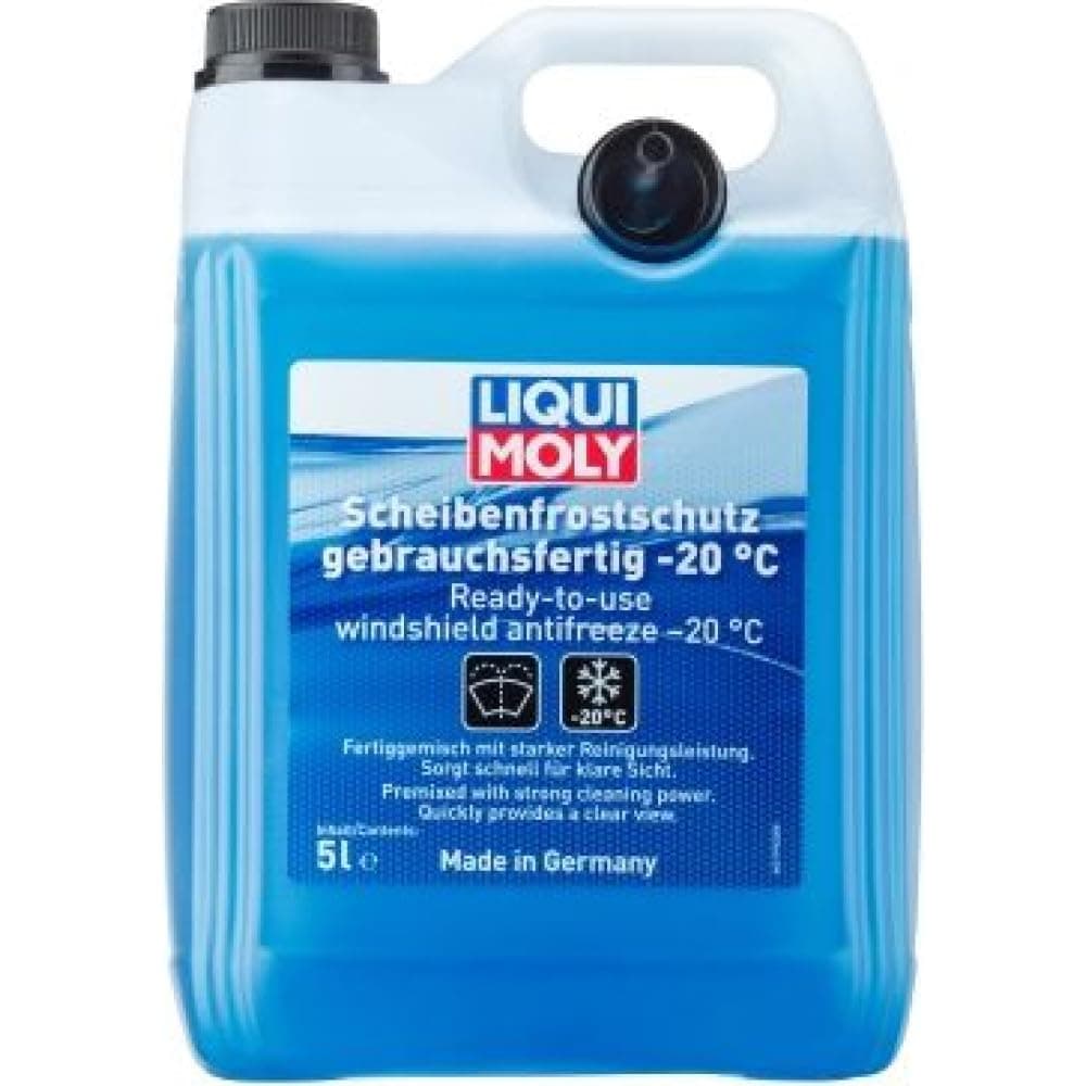 LIQUI MOLY Scheibenfrostschutz gebrauchsfertig 5 L, Art.-Nr. 21795 I Frostschutzmittel Scheibenwaschanlage für eine klare Sicht I Temperaturen bis ca. -20 °C I LED- bzw. Xenon-Scheinwerfer geeignet 5 Liter