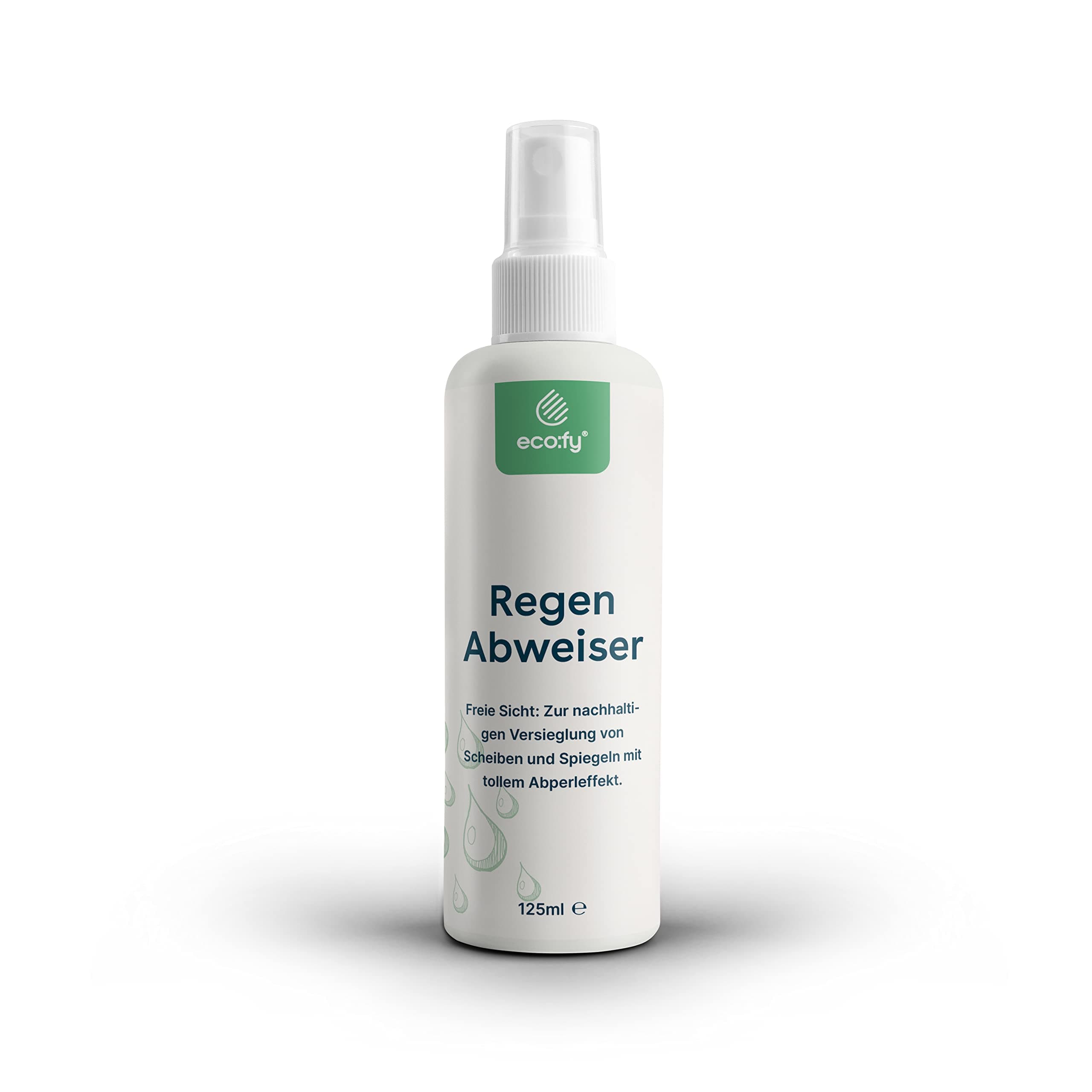 eco:fy Regen Abweiser für Scheiben Spiegel Helmvisiere mit Abperleffekt und Schmutzabweisung Scheibenversiegelung Glasversiegelung Regenabweiser (0,125 Liter) 125 ml (1er Pack) Angebot bei HelloDeals