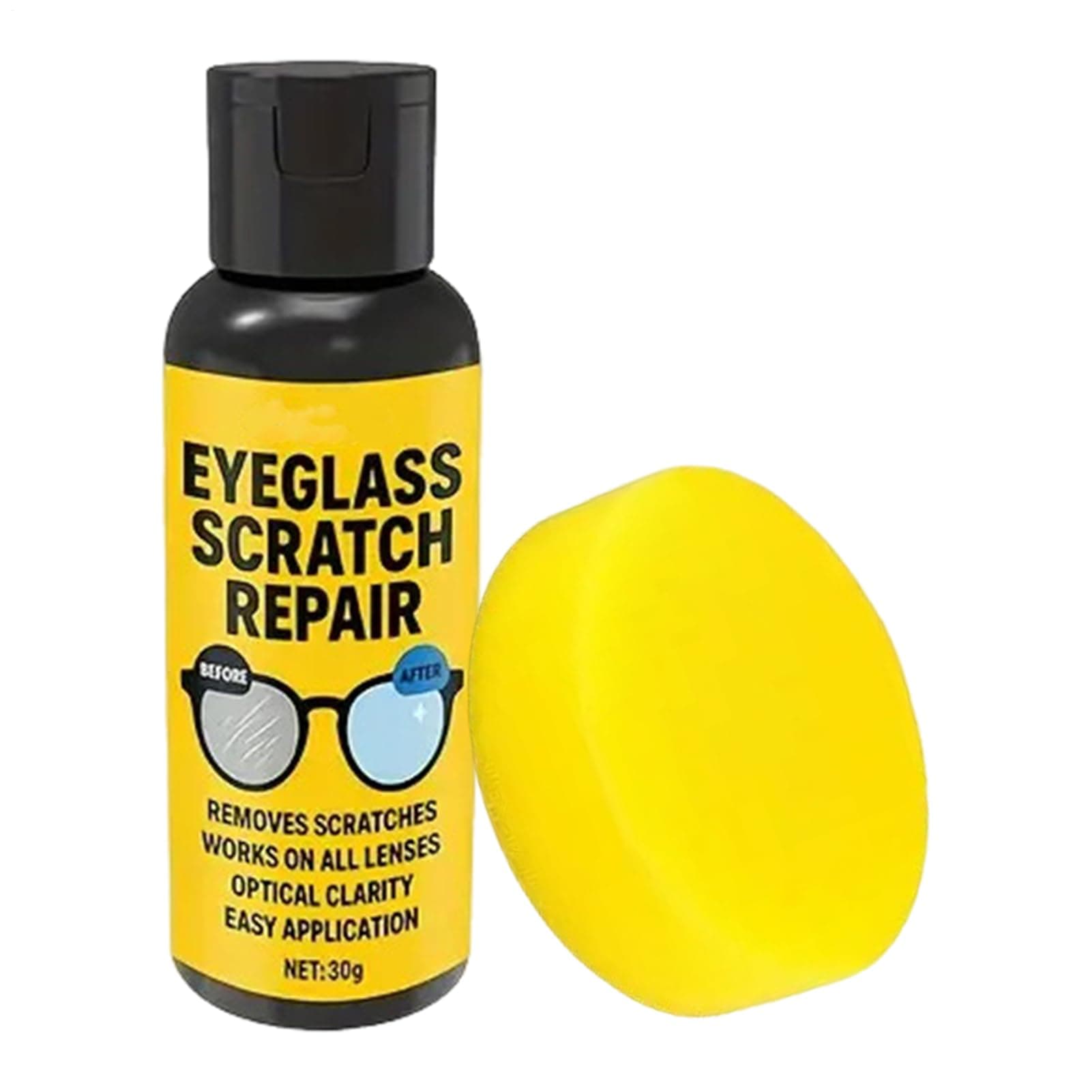 Brillenkratzentferner - Spiegel Politur Reiniger - Polier Lösung Für Auto Bildschirm Uhr Fenster (30ml) Angebot bei HelloDeals