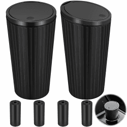 Lociban 2 Stück Auto Mülleimer mit Deckel, Tragbar mit 4 Rollen Müllsäcke, Abdichtung, Mini Mülleimer, Praktischer Getränkehalter in Auto, Büro, Zuhause Angebot bei HelloDeals