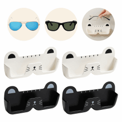 Suuwwn Brillenablage Wand, 4 Stück Brillenhalter Wand, Wand Brillenaufbewahrung, Sonnenbrillen Aufbewahrung Organizer Wandmontage zum Brille Sonnenbrillen Angebot bei HelloDeals