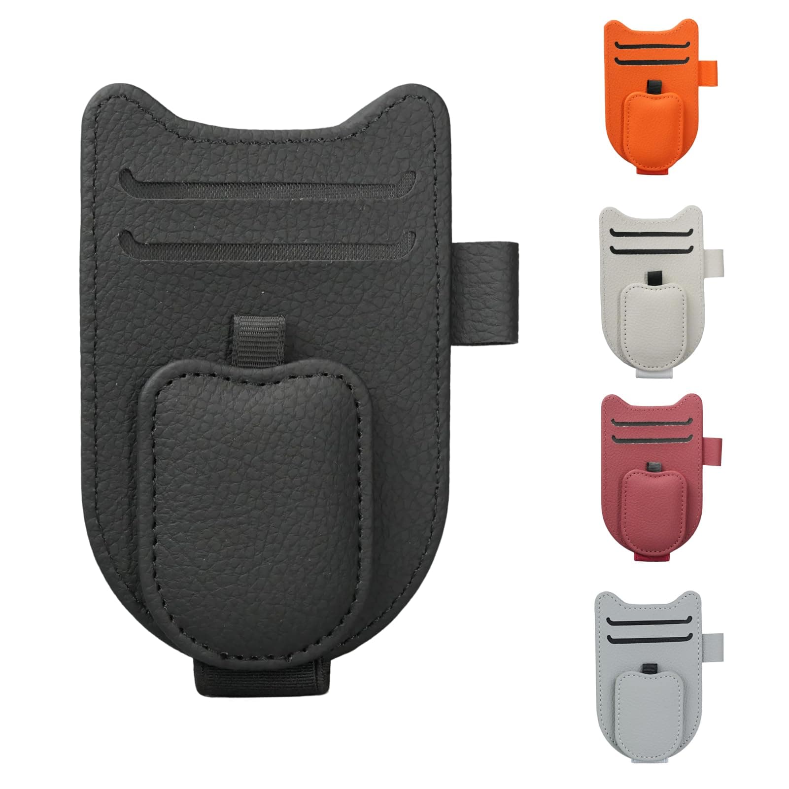 BURENZHAYA Brillenhalter für Auto Sonnenblende, Auto Sonnenbrillenhalter, Leder Auto Multifunktionaler Aufbewahrungsclip,– Auto Visier Kartenclip Organizer – Brillenclip Auto Zubehör (Schwaz) Angebot bei HelloDeals