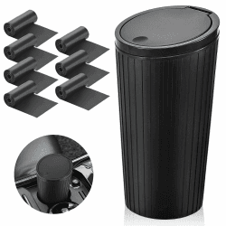 Peevisap Auto Mülleimer, Autozubehör Innenraum, Mülleimer Auto, Automülleinmer Mit Deckel, Auto Mülleimer Innenraum Mit 7 Rollen Müllbeutel, Für Autos, Zuhause, Büro, Schlafzimmer Angebot bei HelloDeals