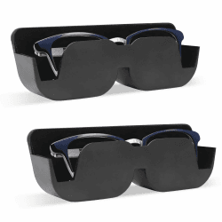 AOROPS Auto Brillenablage, 2 Stück Brillenetui Auto Sonnenbrillen 165 mm x 55 mm x 35 mm, Aufbewahrung Halterung Selbstklebend mit Filzpolsterung für Brillen im Auto Brillenetui Ablagebox Angebot bei HelloDeals