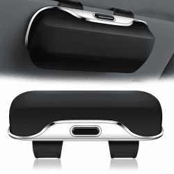 Vexran Brillenhalter für Auto,Tragbarer Brillenhalterung Auto Organizer, Sonnenbrillenhalter Auto Drücken Sie Zum Öffnen Von,Brillenhalter für Auto Sonnenblende,Auto-Brillenetui(Schwarz) Angebot bei HelloDeals