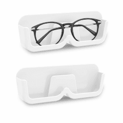 LongHoneySong 2 Stück Brillenhalter Wand Sonnenbrillen Aufbewahrung Brillenaufbewahrung Brillen Aufbewahrungsbox Sonnenbrillen Etui Auto Weiß(2 Pack) Angebot bei HelloDeals