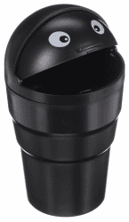 SIXTOL CAR Trash 3 | Auto-Mülleimer schwarz | Abfallbehälter für Getränkehalter | Geruchsverschluss | Autoinnenraum-Ordnung Angebot bei HelloDeals