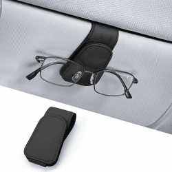 JOYIT Brillenhalter für Auto, Echt Leder Sonnenbrillenhalter Auto, Magnetische Brillenhalterung Auto, Universal Brillenhalter Auto, Ticket-Kartenclip 1 Stück Angebot bei HelloDeals