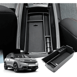 GAFAT Citroe-n C5 Aircross 2017-2024 2025 Aufbewahrungsbox, C5 Aircross 2024 Organizer für Mittelkonsole Armlehnen, Organizer Tray Handschuhfach, Kompatibel mit Citroen C5 Aircross Zubehör Angebot bei HelloDeals