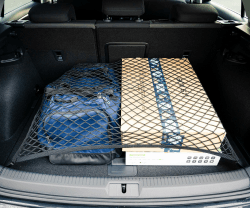Vicera Gepäcknetz 70x60 cm • Kofferraumnetz fürs Auto, Wohnmobil mit massiven Haken • Auto Netz Organizer & Sicherung für den Kofferraum 70x60cm Angebot bei HelloDeals