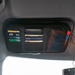 EXCELLENT ELITE SPANKER Taktische Sonnenblende Organizer,Auto-Multifunktions Nylon Aufbewahrungsbeutel Auto Sonnenblende Organizer mit Multi-Pocket（BLK） Schwarz Angebot bei HelloDeals