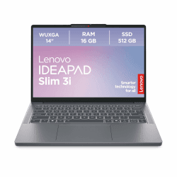 Lenovo IdeaPad Slim 3i Laptop | 14" WUXGA Display | Intel Core i5 13420H | 16GB RAM | 512GB SSD | Intel UHD Grafik |Windows 11 | QWERTZ | Luna Grau | 3 Monate Premium Care Angebot bei HelloDeals