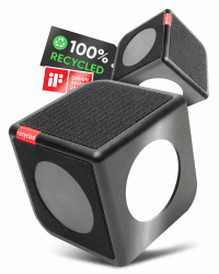 rati Nook 2x Kofferraum Organizer Klett & Antirutschpads [100% Recycelt] Gepäckfixierung Kofferraum - Designprämiert iF Award - Universal Auto Zubehör für Taschen Flaschen Boxen usw. - Schwarz