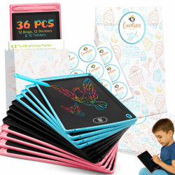 Riff Flying LCD-Schreibtafeln für Kinder, 16,5 cm (6,5 Zoll), Partygeschenke, Taschen-Geschenk, Klassenzimmerpreise, Bürogeschenke, Tafel, 12 Stück Angebot bei HelloDeals