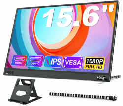 MAGICRAVEN Portable Monitor 15,6 Zoll Tragbarer Monitor 1080P FHD Laptop Bildschirm Erweiterung Monitore IPS Screen, Plug und Play Zweit Mobiler Bildschirm für Laptop/PC/Telefone/PS45 mit Ständer 15,6 zoll - 1080p Angebot bei HelloDeals