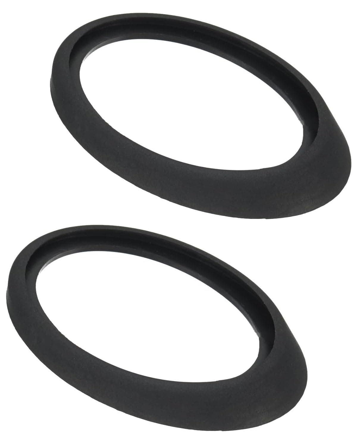 KEMUZ 2 Stück Dachantenne Gummidichtung Schwarz 60x43mm für Opel Corsa C/D, VW Golf 4/5, Fiat 500 | Antennenfuß Dichtung Wasserdicht & Frostschutz, Universal Reparatursatz Auto