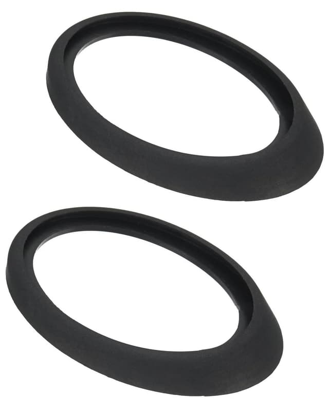 KEMUZ 2 Stück Dachantenne Gummidichtung Schwarz 60x43mm für Opel Corsa C/D, VW Golf 4/5, Fiat 500 | Antennenfuß Dichtung Wasserdicht & Frostschutz, Universal Reparatursatz Auto
