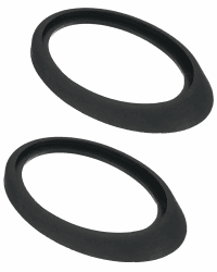 KEMUZ 2 Stück Dachantenne Gummidichtung Schwarz 60x43mm für Opel Corsa C/D, VW Golf 4/5, Fiat 500 | Antennenfuß Dichtung Wasserdicht & Frostschutz, Universal Reparatursatz Auto