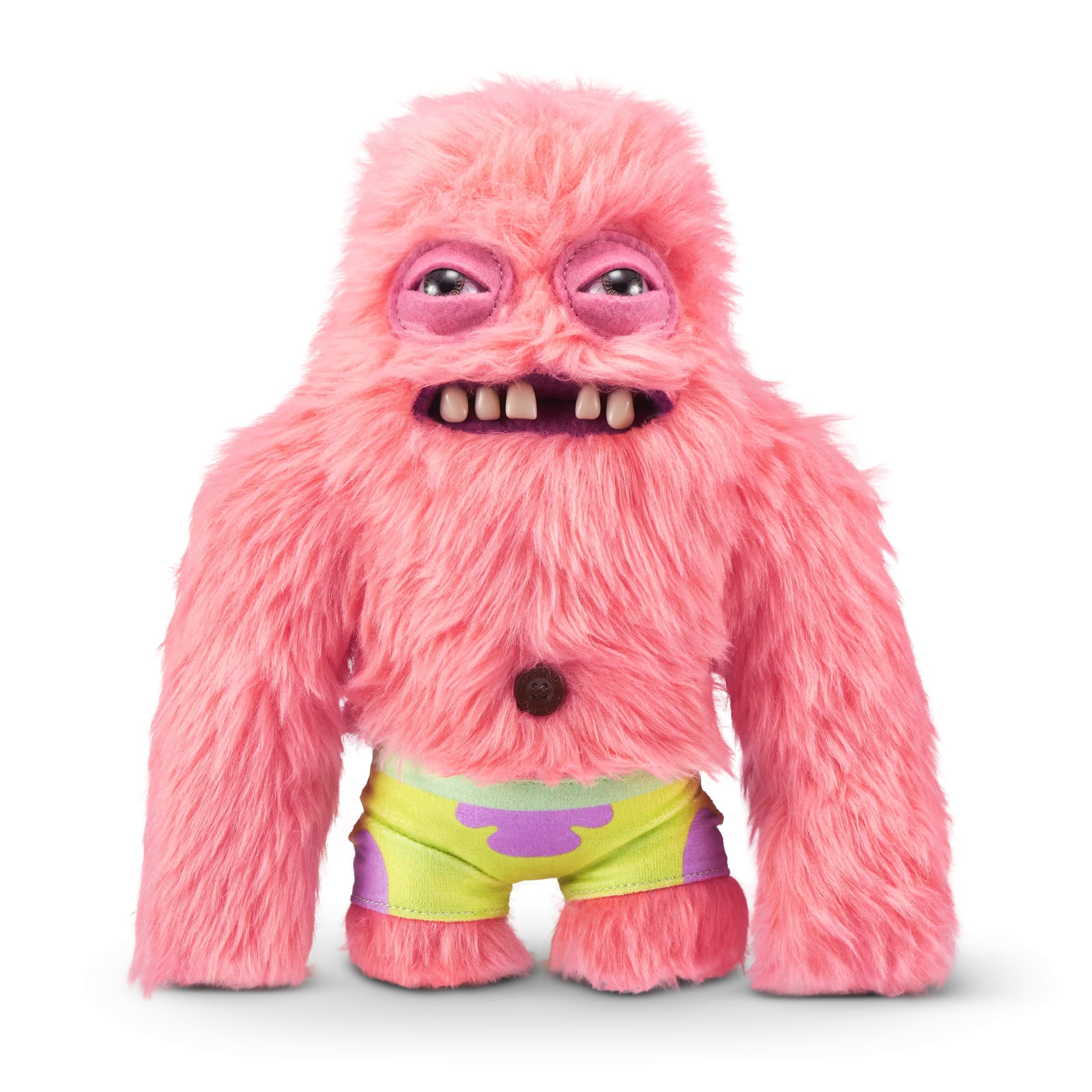 Fuggler x Spongebob Schwammkopf 23 cm von ZURU, Lustiges Hässliches Monster, Plüschtier für Kinder und Erwachsene (Patrick) Peach Angebot bei HelloDeals