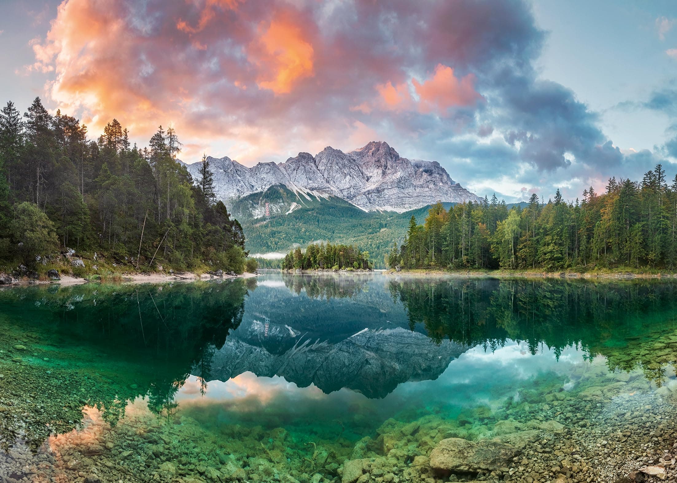 Ravensburger Puzzle 12000358 1000 Teile - Zugspitze am Eibsee - Puzzle für Erwachsene und Kinder ab 14 Jahren, Puzzle mit Landschafts-Motiv, [Exklusiv bei Amazon] neues Design Angebot bei HelloDeals
