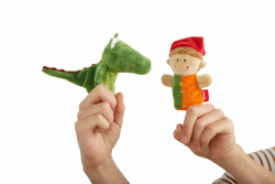 SIGIKID Fingerpuppe Kasperl, Plüschpuppe zum Auf-die-Finger-stecken, Rollenspiel, Geschichten erzählen, Spielen, für Kinder ab 6 Monaten, Art.-Nr. 43001, mehrfarbig 10 cm Kasperl/Mehrfarbig Angebot bei HelloDeals
