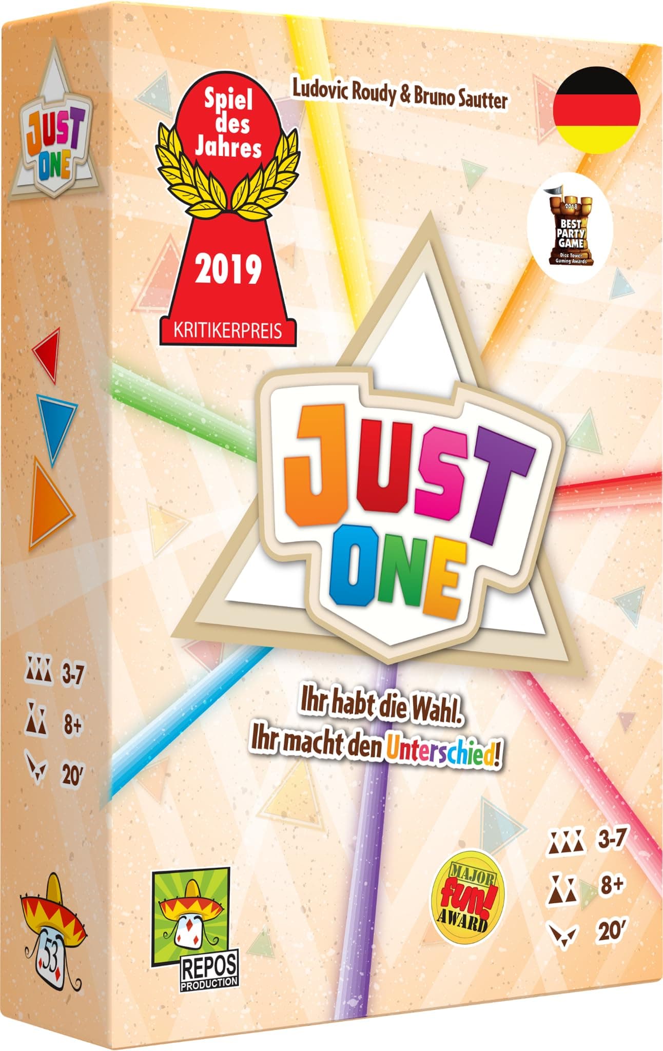 Repos Production, Just One, Grundspiel, Partyspiel, Spiel des Jahres 2019, 3-7 Spieler, Ab 8+ Jahren, 20+ Minuten, Deutsch 2018 Angebot bei HelloDeals