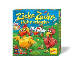 zoch 601121800 Zicke Zacke Hühnerkacke – das rasante Gedächtnisrennen, Kinderspiel des Jahres 1998, 2-4 Spieler, für Jungen und Mädchen ab 4 Jahren Angebot bei HelloDeals