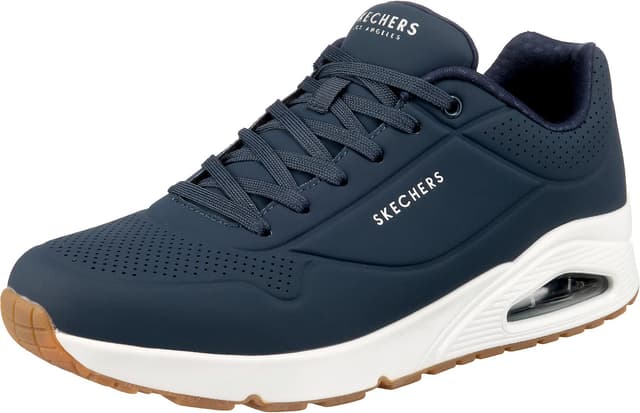 Skechers Herren UNO Stand On Air Sneaker 46 EU Navy Durabuck Trim