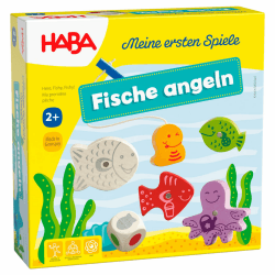 HABA Fische Angeln – Meine ersten Spiele – Angelspiel aus Holz für Kinder ab 2 Jahren – Fördert Feinmotorik, freies Spielen, Lernen & Farben-unterscheiden – 1004983001 Angebot bei HelloDeals