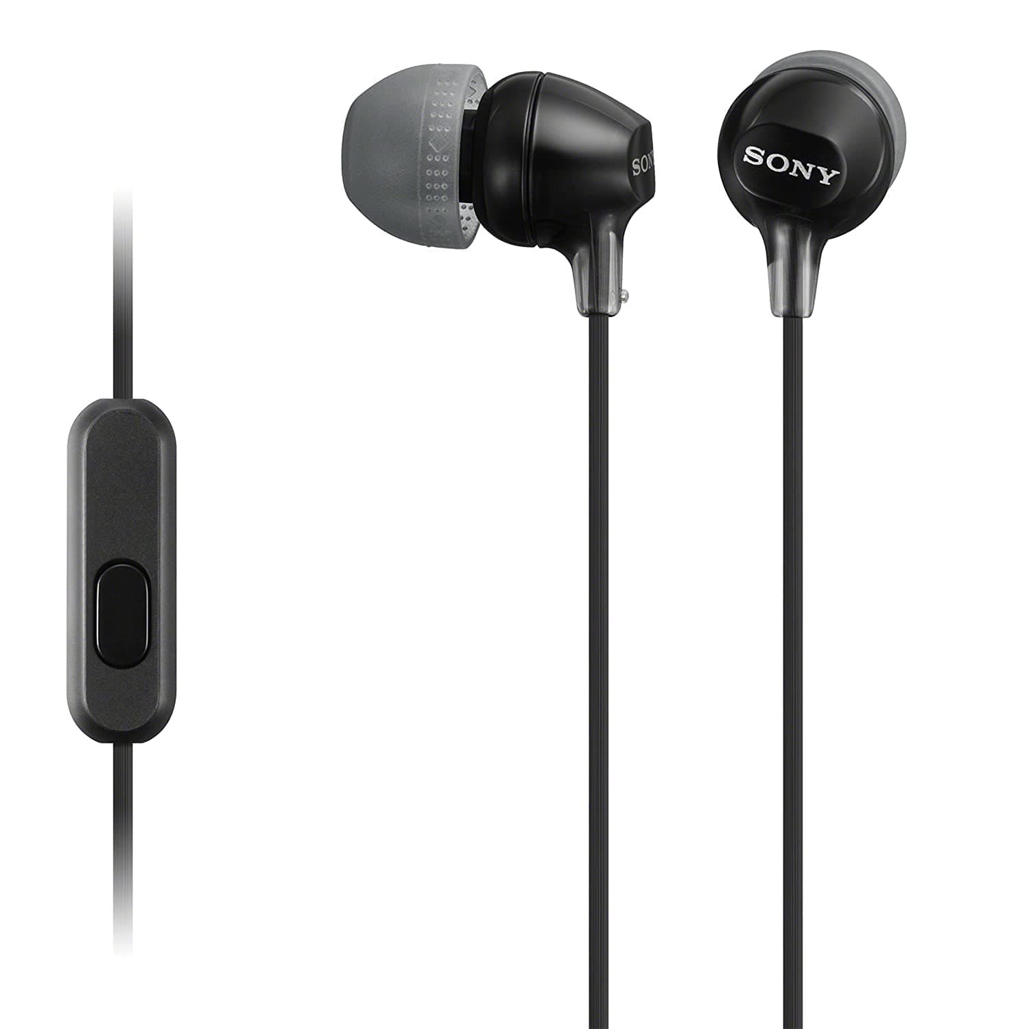 Sony MDR-EX15AP In-Ear-Kopfhörer (mit Headsetfunktion, integriertes Mikrofon) schwarz Headset Single Schwarz Angebot bei HelloDeals