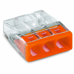 WAGO Verbindungsklemmen 2273-203 | 3 Leiter, bis 2,5 mm², 100 Stück, COMPACT Verbindungsklemme für eindrähtige Leiter, bestätigte Anwendungssicherheit, kleinstmögliche Bauform orange 100 Stück 3-Leiter Single Angebot bei HelloDeals