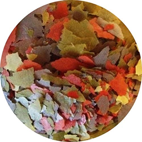 AONELAS Fischfutter Flocken 4 farbig Aquarium Zierfischflocke (2 l) 2 l (1er Pack)