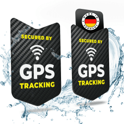 tagplus® Premium GPS Fahrrad Aufkleber [2 Stk.] mit bombenfester Klebekraft für maximalen Diebstahlschutz inkl. Anleitung I KEIN GPS TRACKER I wetterbeständig & klimaneutral Made in Germany Gps Aufkleber