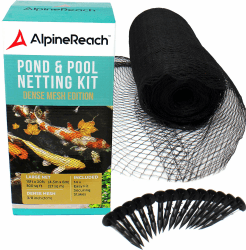 AlpineReach 4,5m x 6m Teichnetz Feinmaschig (10x10mm) Extra Stark Gewebtes Netz, Vogelschutznetz, Vogelnetz, Katzennetz, Schützt Koifische vor Blaureihern, Fischreiher, Vögeln, Blätter, UV beständig Angebot bei HelloDeals
