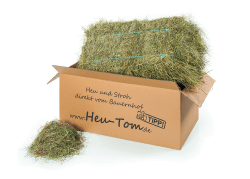 Heu-Tom ® 15kg frisches Wiesenheu Heuballen direkt ab Hof Futter Fuer Meerschweinchen Kaninchen Nager Angebot bei HelloDeals