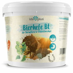 Ida Plus - Bierhefe Bt - 6kg - Futterergänzung für Pferde & Ponys - für glänzendes Fell & kräftige Haut - unterstützt Verdauung & Darmflora - reich an B-Vitaminen, Mineralien & Spurenelemente Bierhefe BT 6 kg Angebot bei HelloDeals