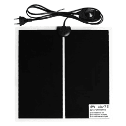 Geoyien Heizmatte Terrarium, Terrarium heizmatte 15 X 14CM, Reptilien Heizmatte, wasserdicht feuchtigkeitsbeständig, einstellbare Temperatur (0-35 Grad) Europäischer Stecker (5W, 220V-240V) 15x14CM Angebot bei HelloDeals