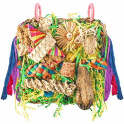 ERKOON Vogelspielzeug, Nymphensittich Futter Wellensittich Spielzeug Bird Feeder Toy for Parakeets Papagei Kauspielzeug,Vögel Am Käfig Installieren Können für Alle Papageien & Vogel (Gelblich Grün) Angebot bei HelloDeals
