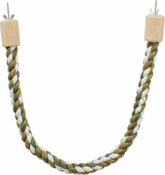 TRIXIE Tau-Sitzstange für Ziervögel - formbare Drahtverstärkung - praktische Schraubbefestigung - reine Baumwolle - beliebig positionierbar - 37 cm/ø 16 mm - 5160 Mehrfarbig/Meereswellen (Ocean Tides) 37 cm/ 16 mm Angebot bei HelloDeals