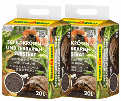 Floragard Schildkrötenerde u. Terrariensubstrat 2 x 20 L, natürliche Einstreu für Reptilien - 40 Liter Neue Version Angebot bei HelloDeals